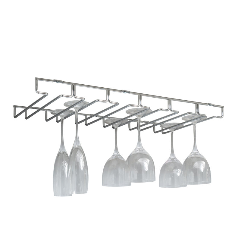 Rebrilliant Prewitt Hanging Wine Glass Rack Reviews Wayfair Canada